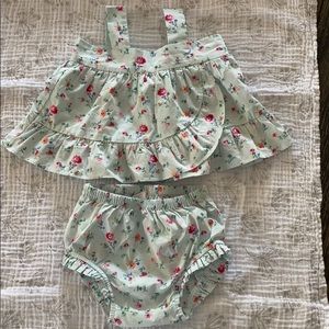 Baby Gap Floral Bloomer Two Piece Set